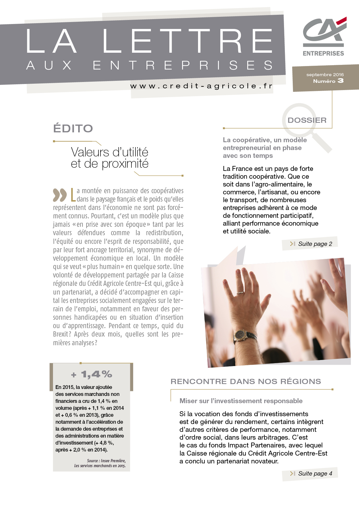 Lettre aux entreprises n°3/2016