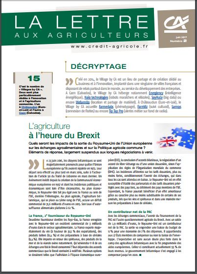 Lettre aux agriculteurs n°2/2017