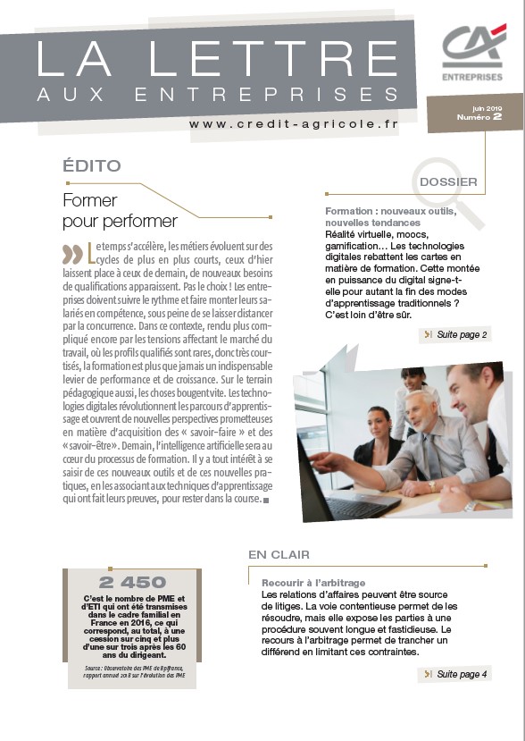 Lettre aux Entreprises - N°2/2019