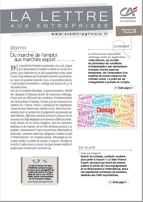 Lettre aux Entreprises n°4/2019