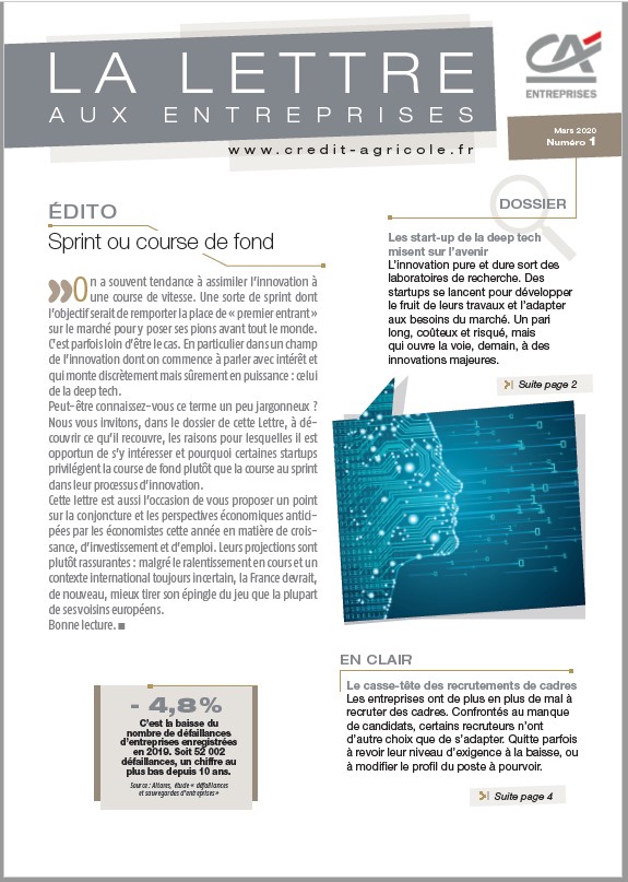 Lettre aux Entreprises - n°1/2020