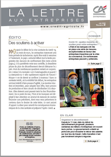 Lettre aux Entreprises - n°2/2020