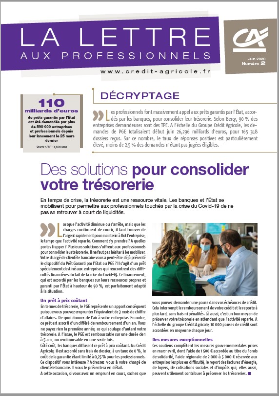 Lettre aux Professionnels - n°2/2020