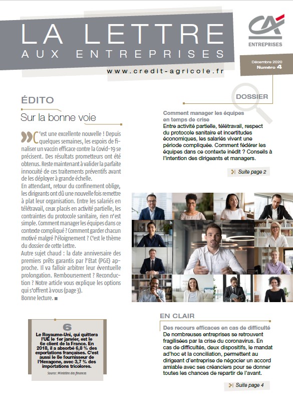 Lettre aux Entreprises n°4/2020